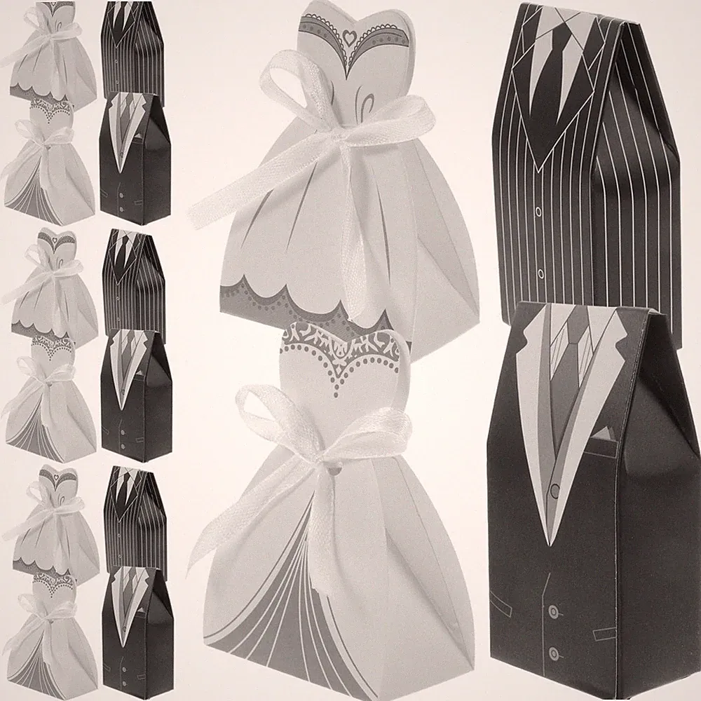 100 Pcs Hochzeitssüßigkeitenbox Deko Gastgeschenke Verpackungsboxen Für