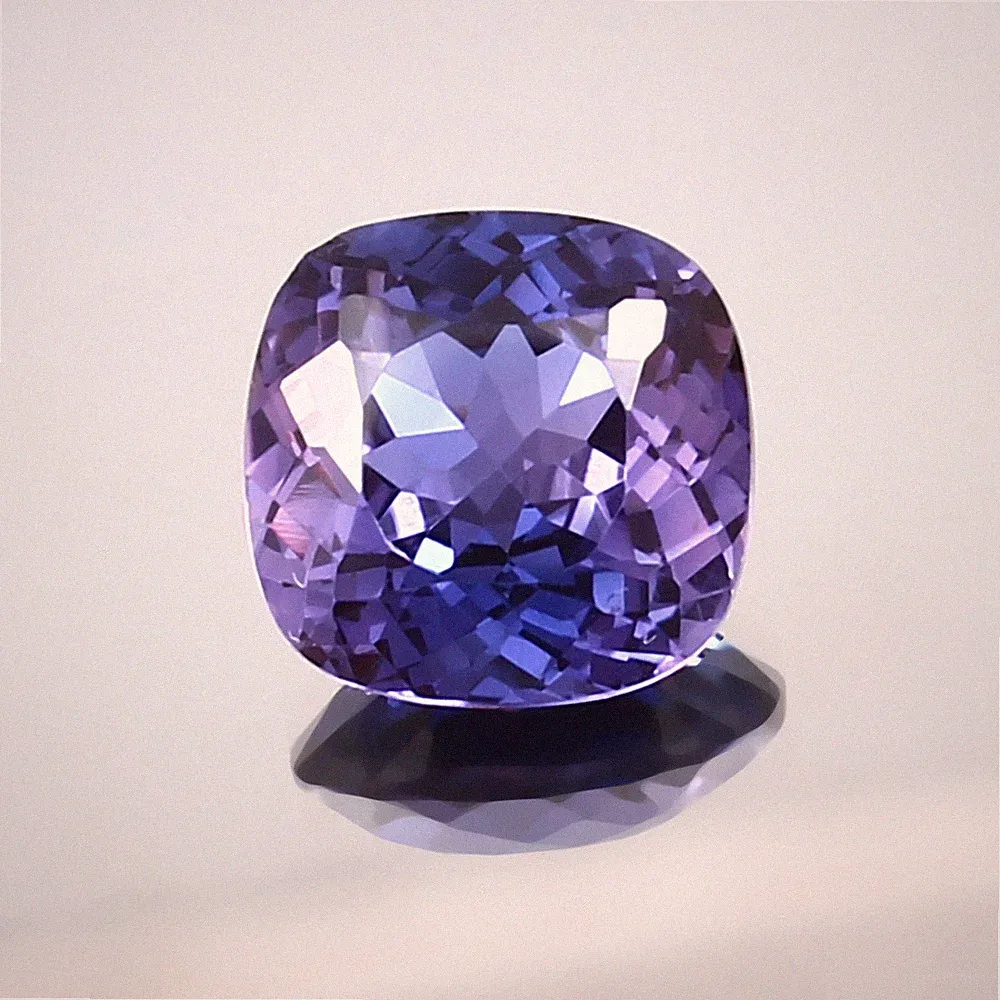 10x10 MM Natürlich Ceylon Farbe Etuikleid Lila Saphir Kissen Schnitt Locker
