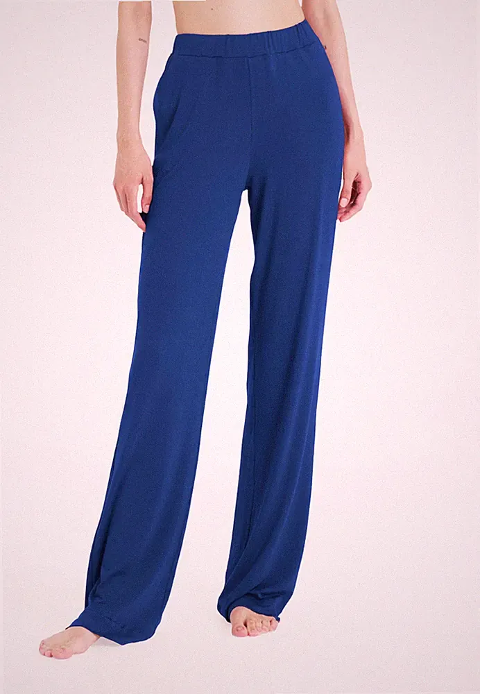 30% DAMEN WEITE HOSE SPINNE DQ15PE VISKOSE NETZTASCHE STRETCHBUND