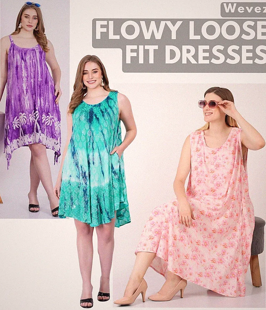 5 Stück Mix Farbe Abendkleid, lässiges US Damen Kleid - Großhandel Strandkleid