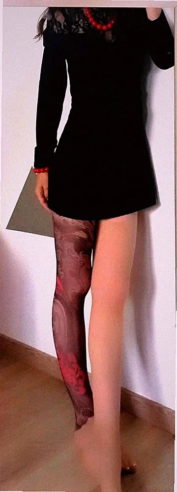 A-Linie Kleid ❤️ Damen kurz Langarm Spitze Stehkragen Schwarz Gr. S/XS