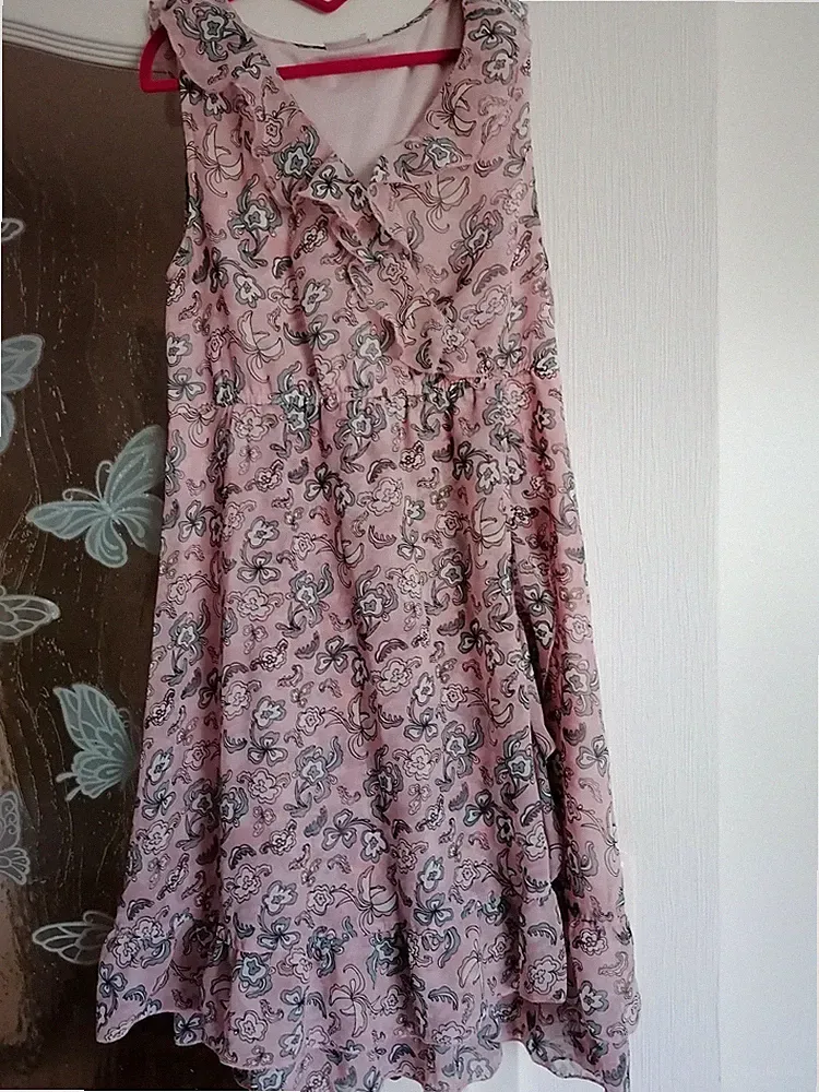 A-Linie Sommerkleid Mit Rüschendetails