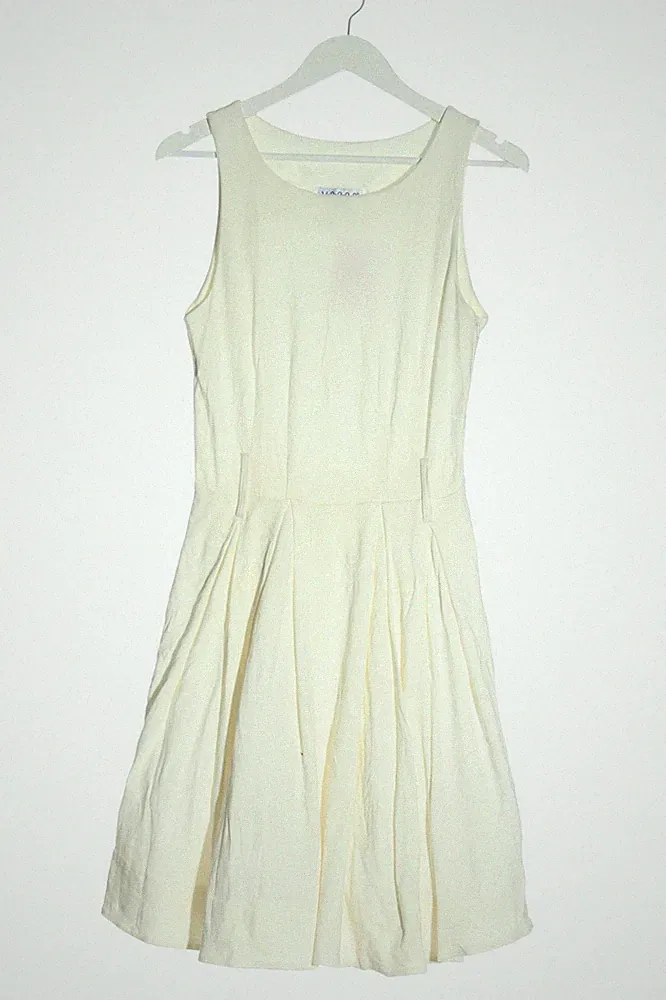 A-Linien Kleid Damen Kleid Gr. DE 42 weiß Casual-Look