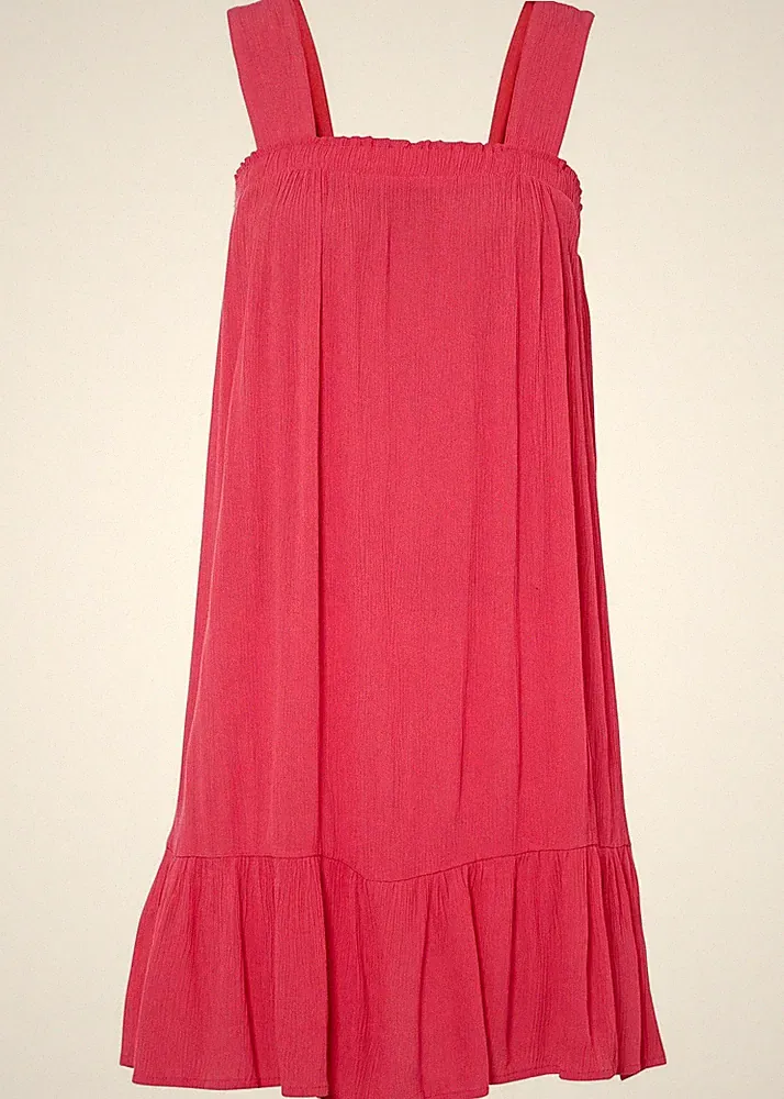 A-Linien-Kleid Gr. 40 Dunkelpink Damen Minikleid Sommerkleid Ärmellos Neu