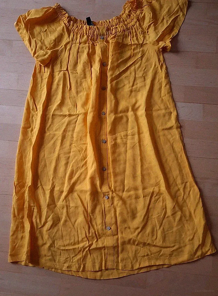 A98 Leichtes Sommerkleid 36 Takko tolles GELB wie neu