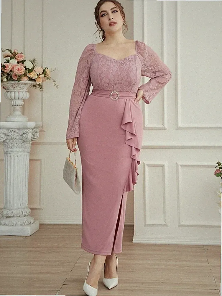 Abend- oder Festkleid LANG Cocktailkleid Party Hochzeit