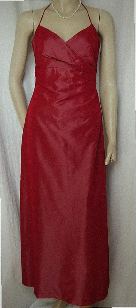 Abendkleid 36 rot Hochzeit Theater Abschlussball festlich lang Monsoon Kleid