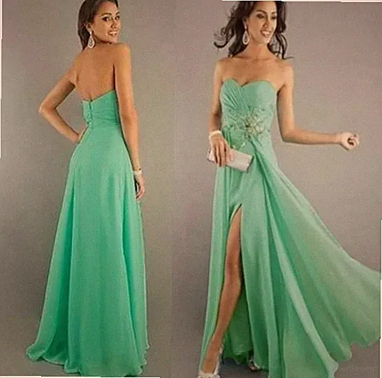 Brautparty A-Linien-Kleid