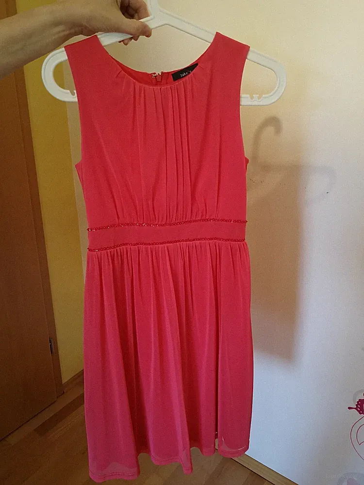 Abendkleid/ Cocktailkleid/ Hochzeit Gast/ Jake*S/ coral, rot / Größe 34