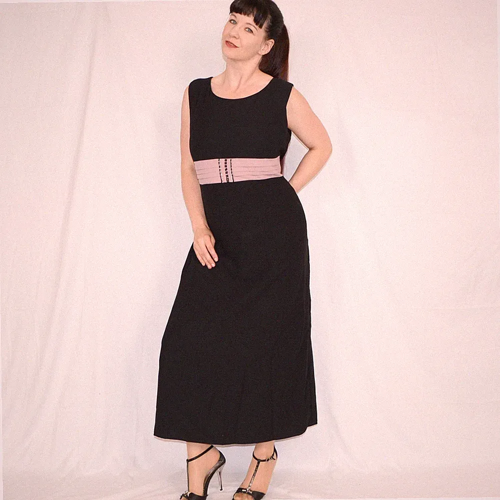 Abendkleid Etuikleid Gürtel Strass* XL 48 Maxikleid Hochzeitsgast Silvester Gala