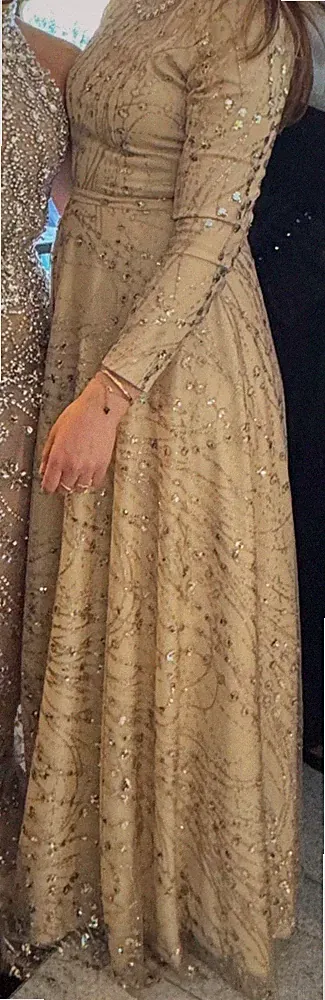Gold Abendkleid
