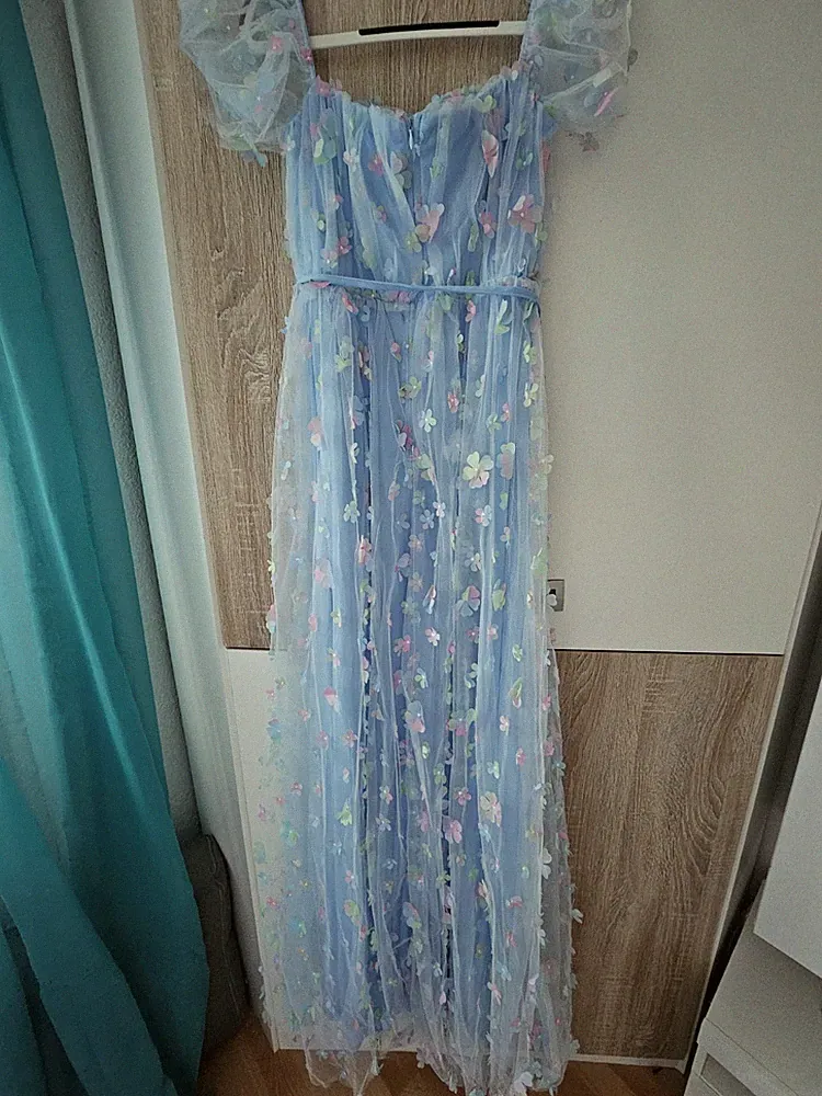 Abendkleid Lang Damen Abiturball Jugendweihe Hochzeitsgast Größe M 38