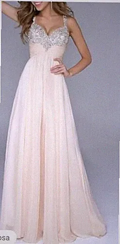 Abendkleid Partykleid Hochzeitsgast rosa festlich Pailetten Glitzer Glamour