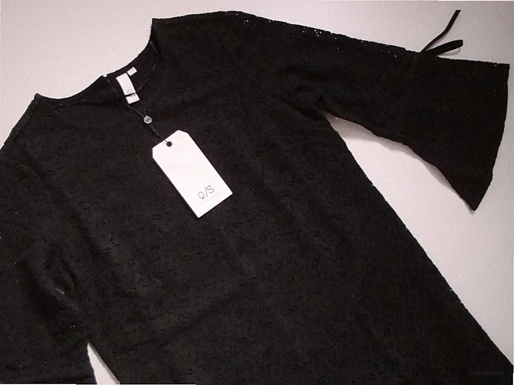 ABVERKAUF! s. OLIVER Damen Kleid Spitzenkleid Schwarz A-Linie Gr. 36 Neu