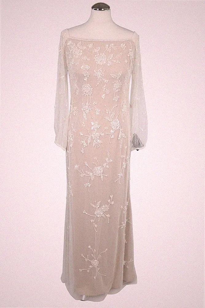 Adrianna Papell Damen Kleid Gr. 38 (US 8) Grau Kleid Bleistiftkleid Etuikleid