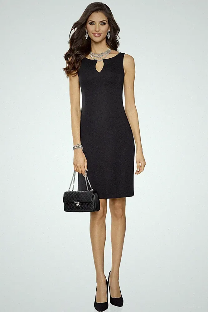Alba Moda JERSEY KLEID SCHNALLE SCHWARZ GR. 40 0617272047