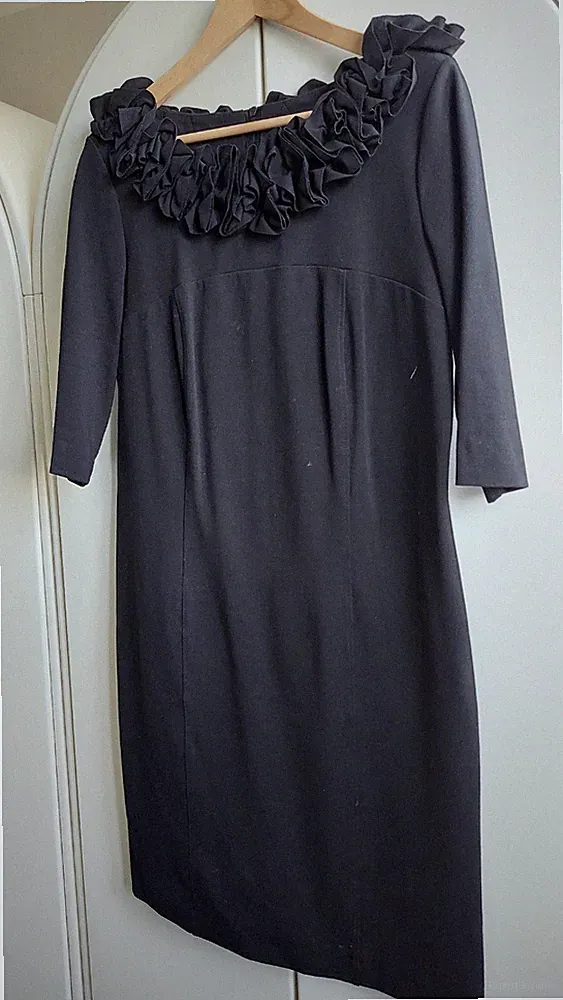 ALLEZ VERA! Neuw. sehr festliches Schwarzes Kleid Hochzeit Taufe Kommunion XL 42