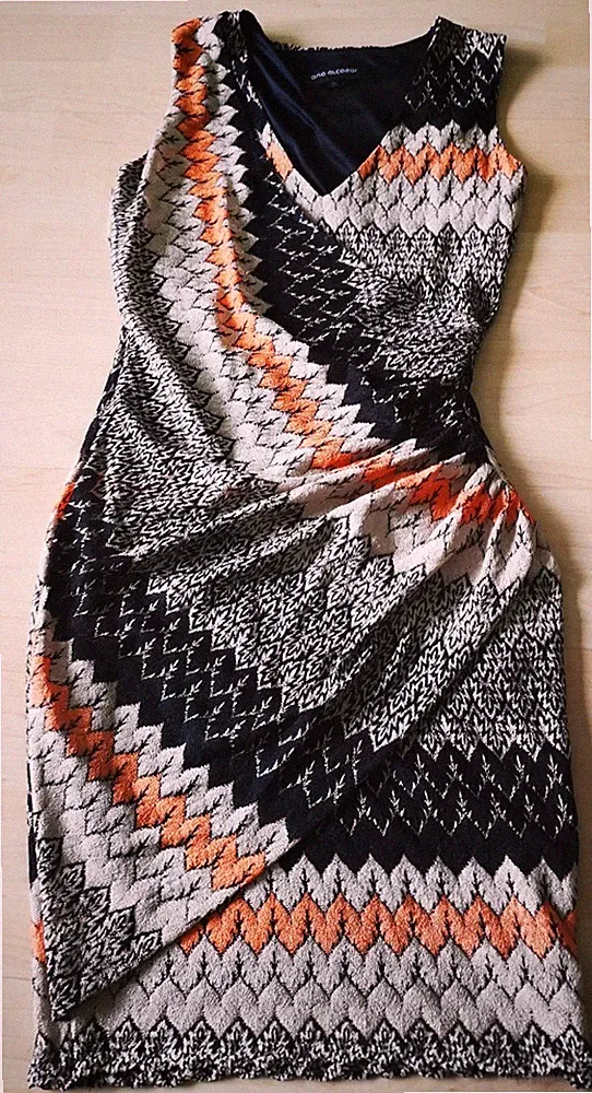 Ana Alcazar Chevron Mini Kleid 36 38 M Ajour Strick Zickzackmuster
