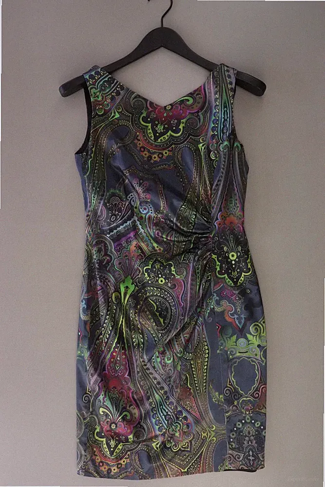 ✅ Ana Alcazar Etuikleid Regular Kleid für Damen Gr. 36, S mit Paisleymuster ✅