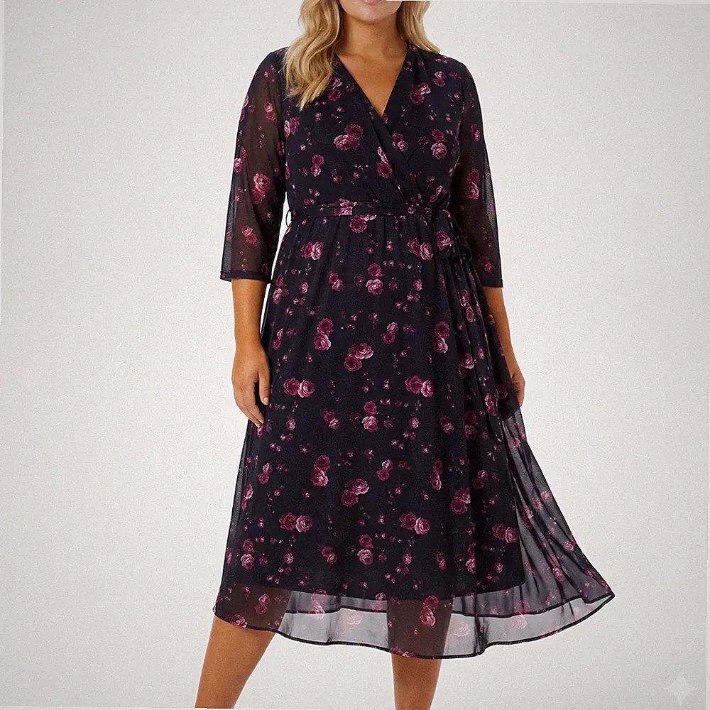 Große Größen Hochzeitsgast Kleid