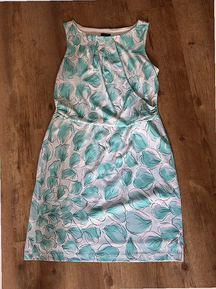 Ann Taylor etuikleid, Knielang Gr. L Petite Mit Raffung An Seite - Top Zustand