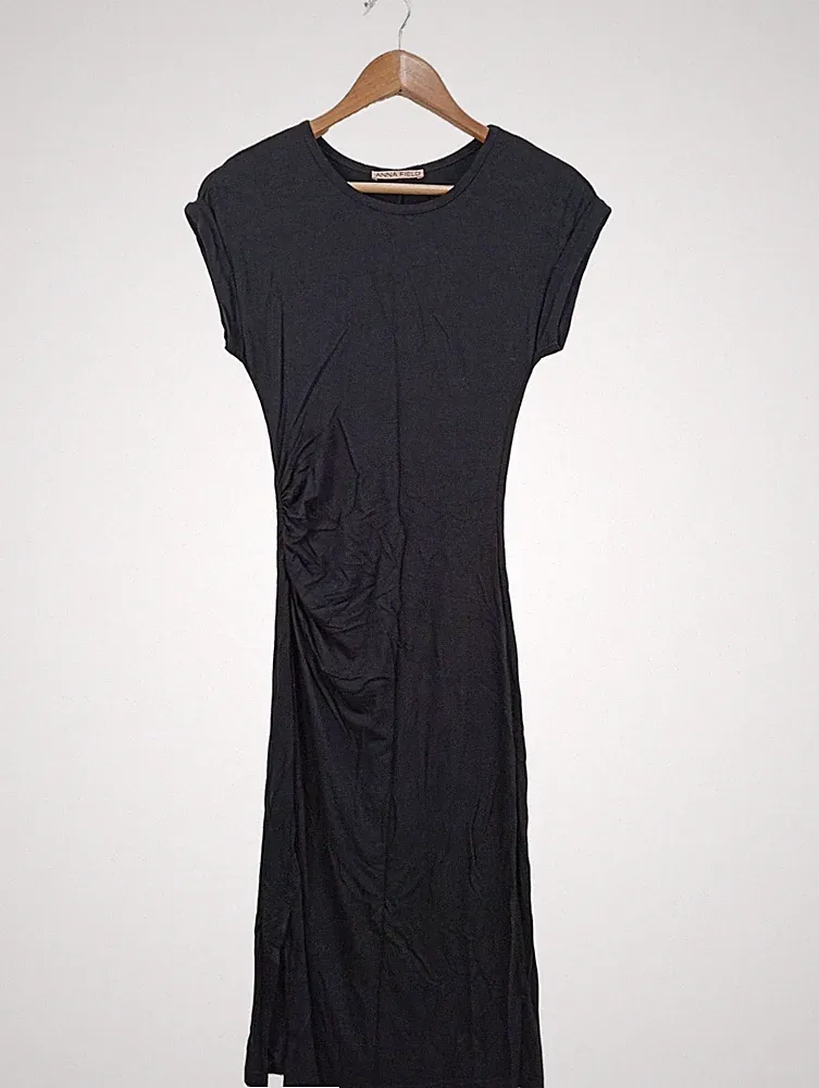 ANNA FIELD Etuikleid Damen Kleid Gr. DE 34 schwarz Casual-Look