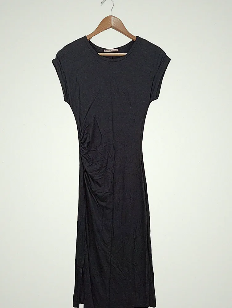 ANNA FIELD Etuikleid Damen Kleid Gr. DE 34 schwarz Casual-Look