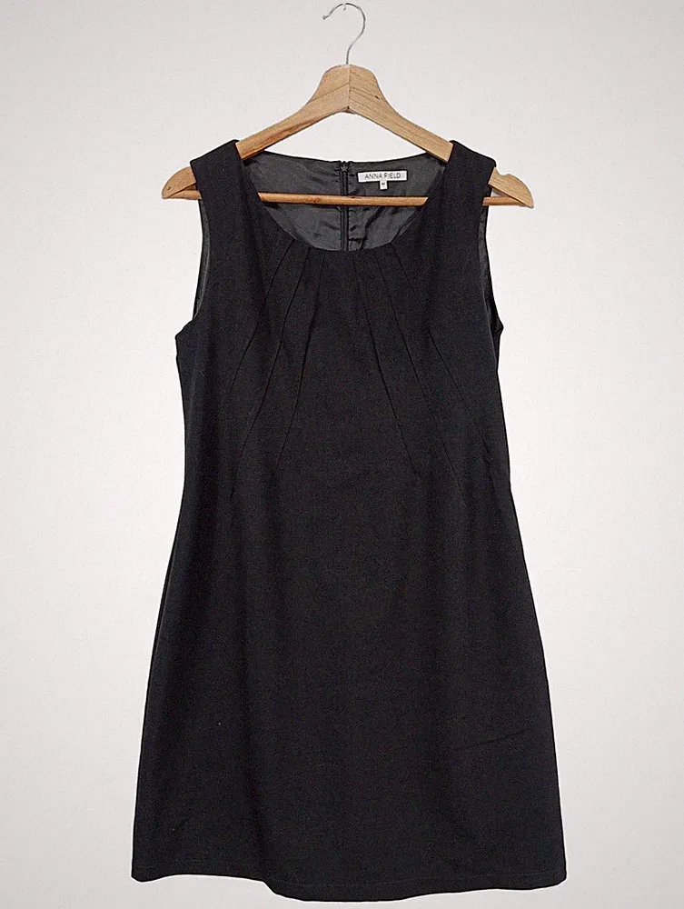ANNA FIELD Etuikleid Damen Kleid Gr. DE 42 schwarz Casual-Look