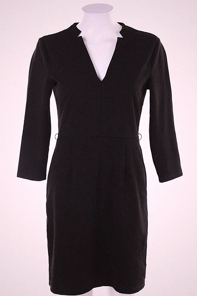 ANNA FIELD Kleid Etuikleid 3/4-Ärmel M schwarz