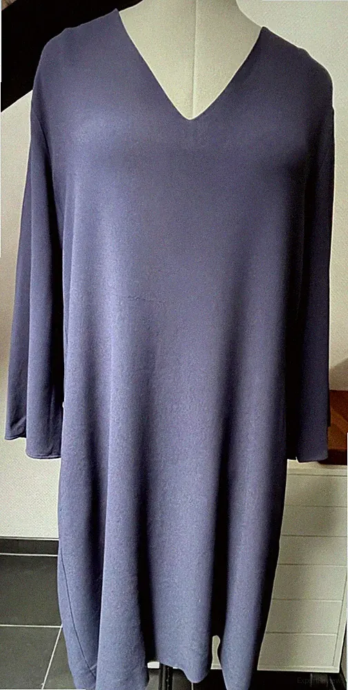 Antonelli Kleid in A-Linie mit Taschen, dunkelblau, Gr 40/42