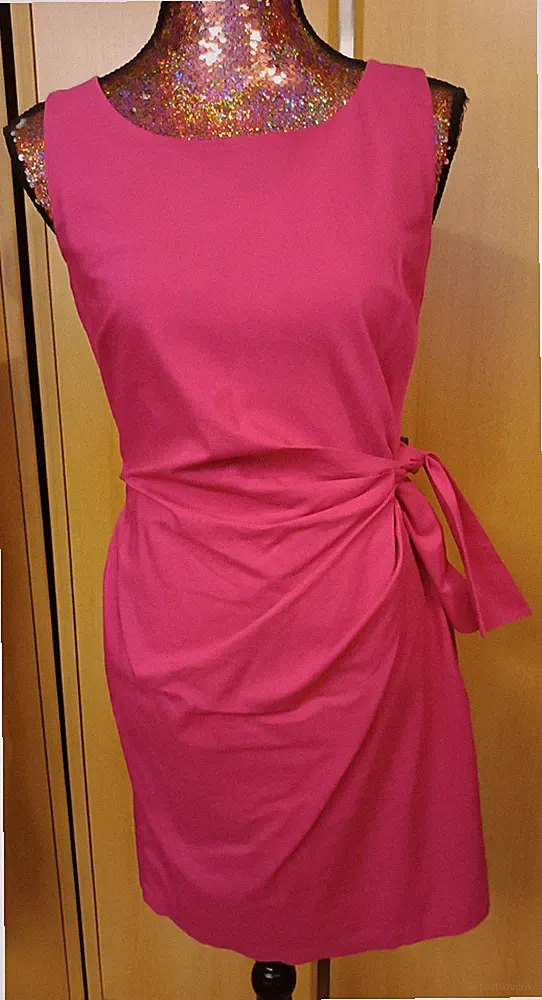 Apart Etuikleid 36 Pink Schleife Baumwolle tailliert Hochzeit Abschluss Business