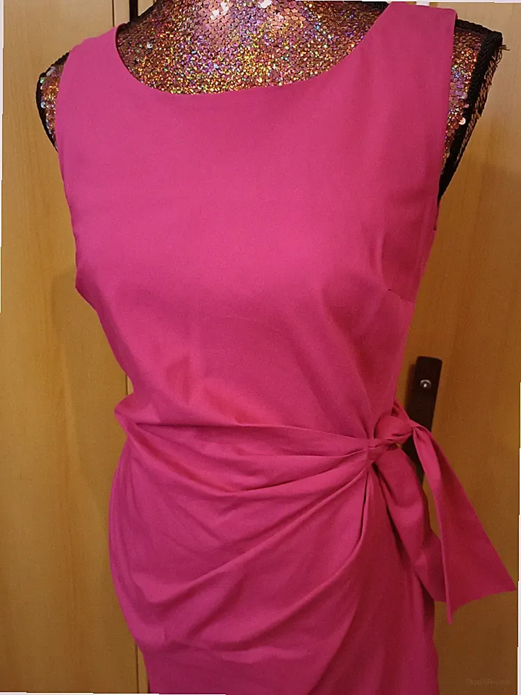 Apart Etuikleid 36 Pink Schleife Baumwolle tailliert Hochzeit Abschluss Business
