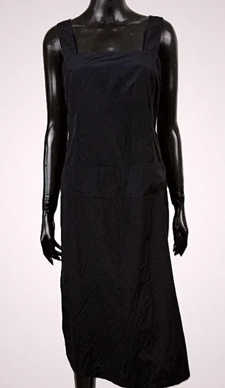 Armani Jeans Kleid Damen Größe M Schwarz Etuikleid Midi Elegant Minimal Dress