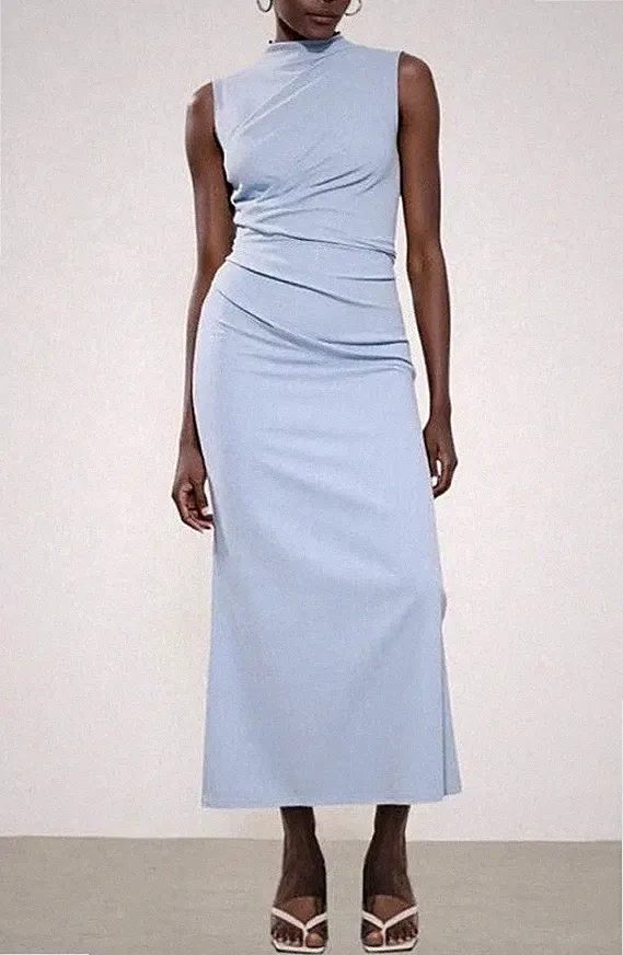Asos Partykleid Abendkleid Hellblau M 38(10)