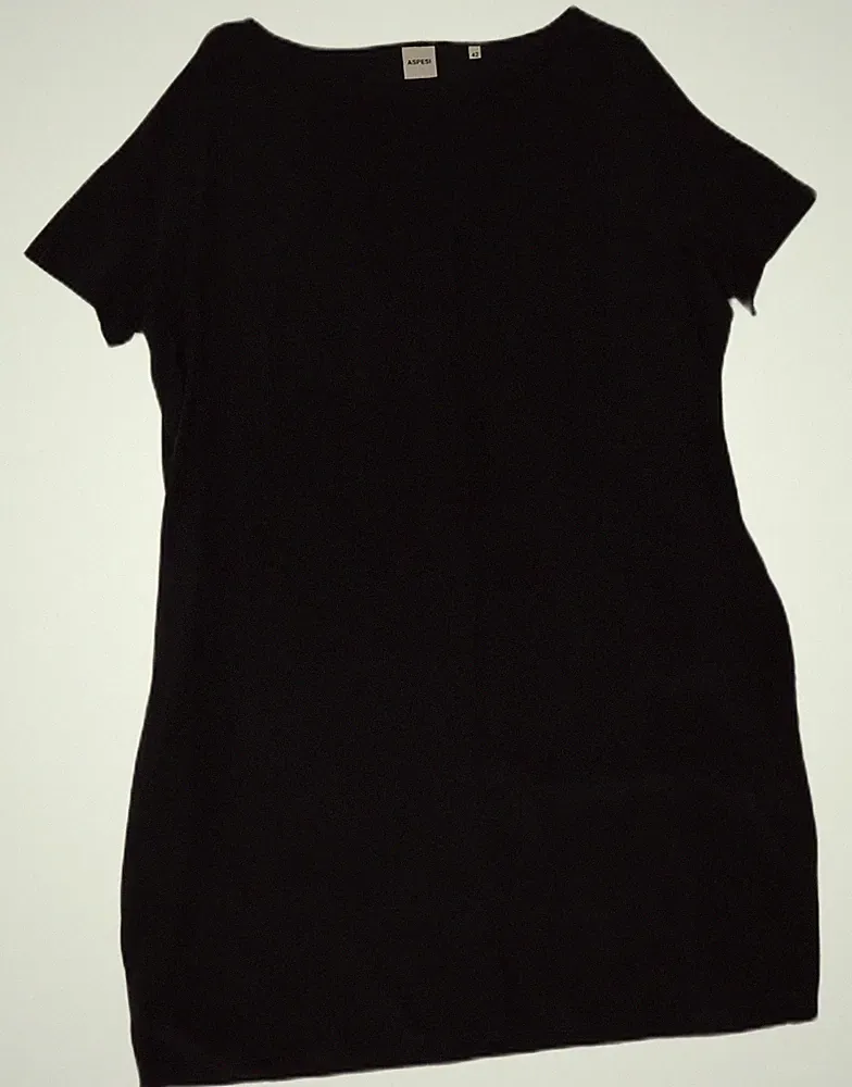 Aspesi Damen Etuikleid IT 42 Medium Navy Blau Seide BJ26