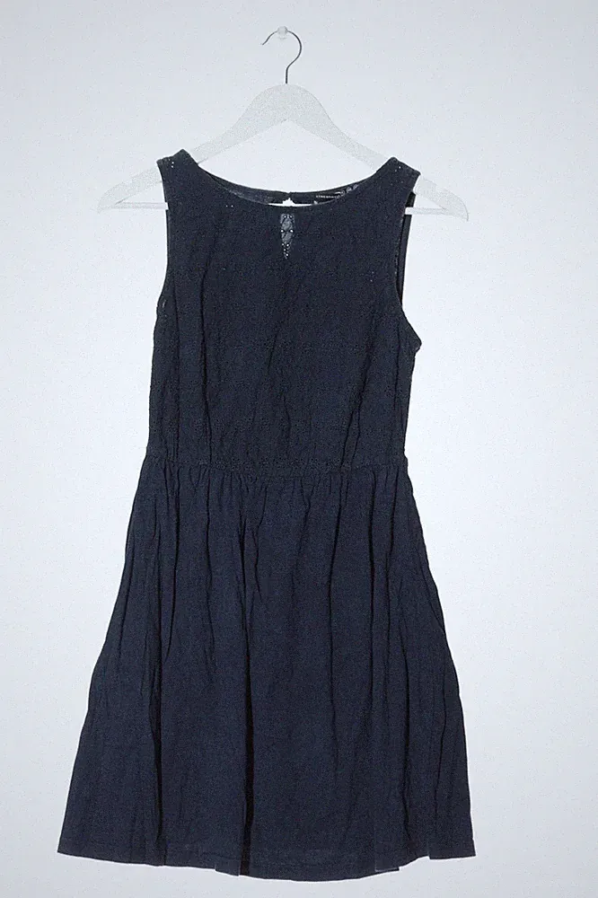 ATMOSPHERE A-Linien Kleid Damen Kleid Gr. DE 38 blau Casual-Look