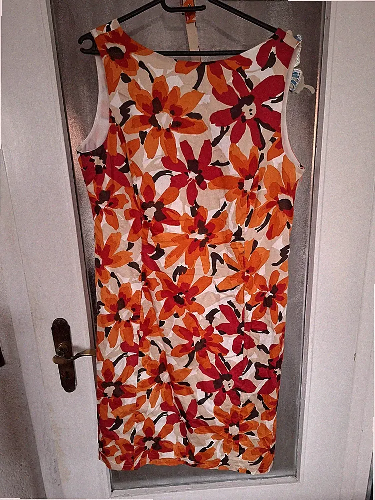 Authentic Etuikleid Sommer Kleid 44 46 bunt edel
