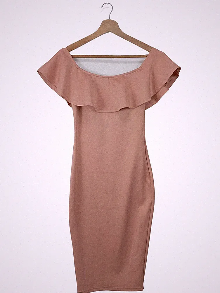 AX PARIS Etuikleid Damen Kleid Gr. DE 36 nude Elegant