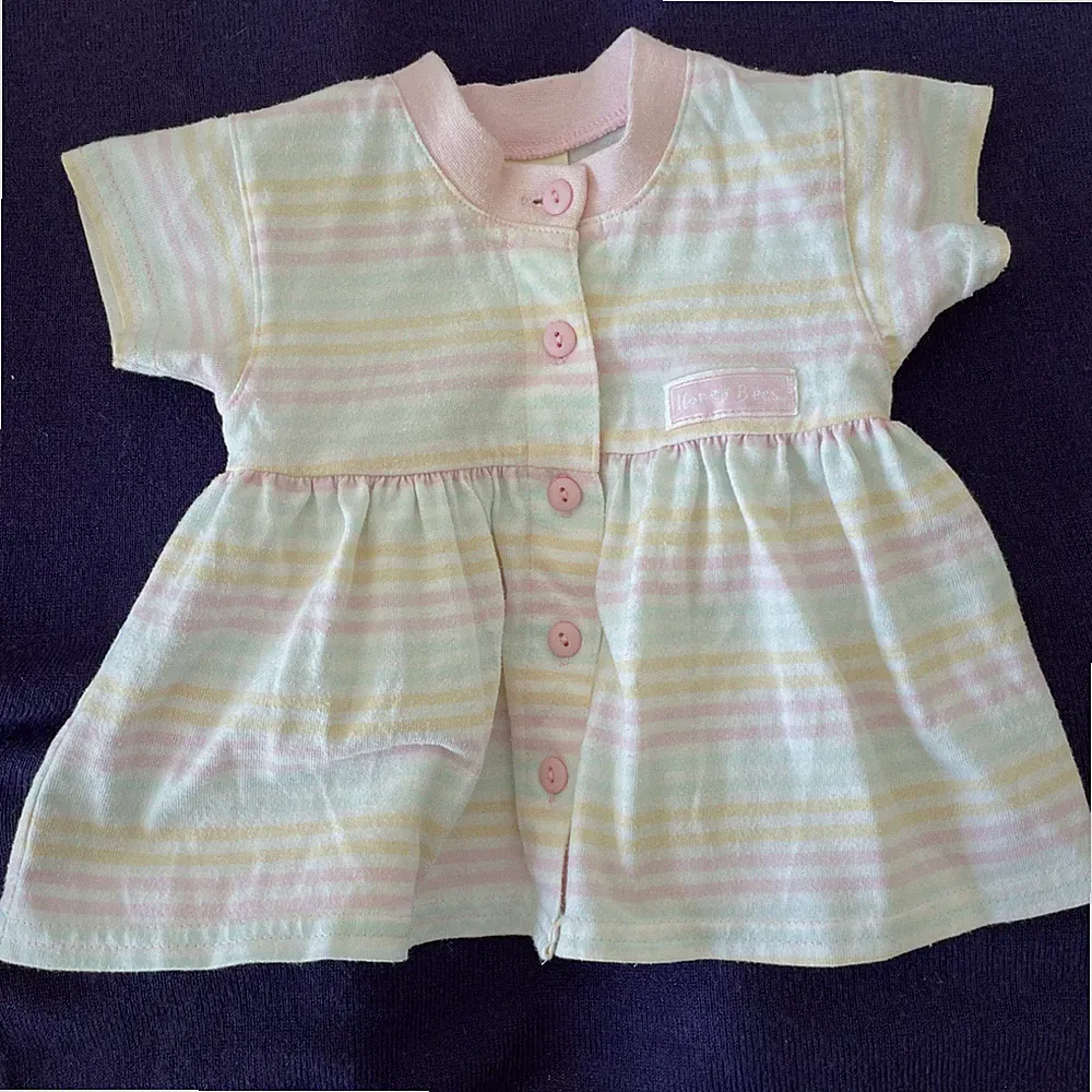 Baby Mädchen gestreiftes Sommerkleid Größe für 7,5 Pfund