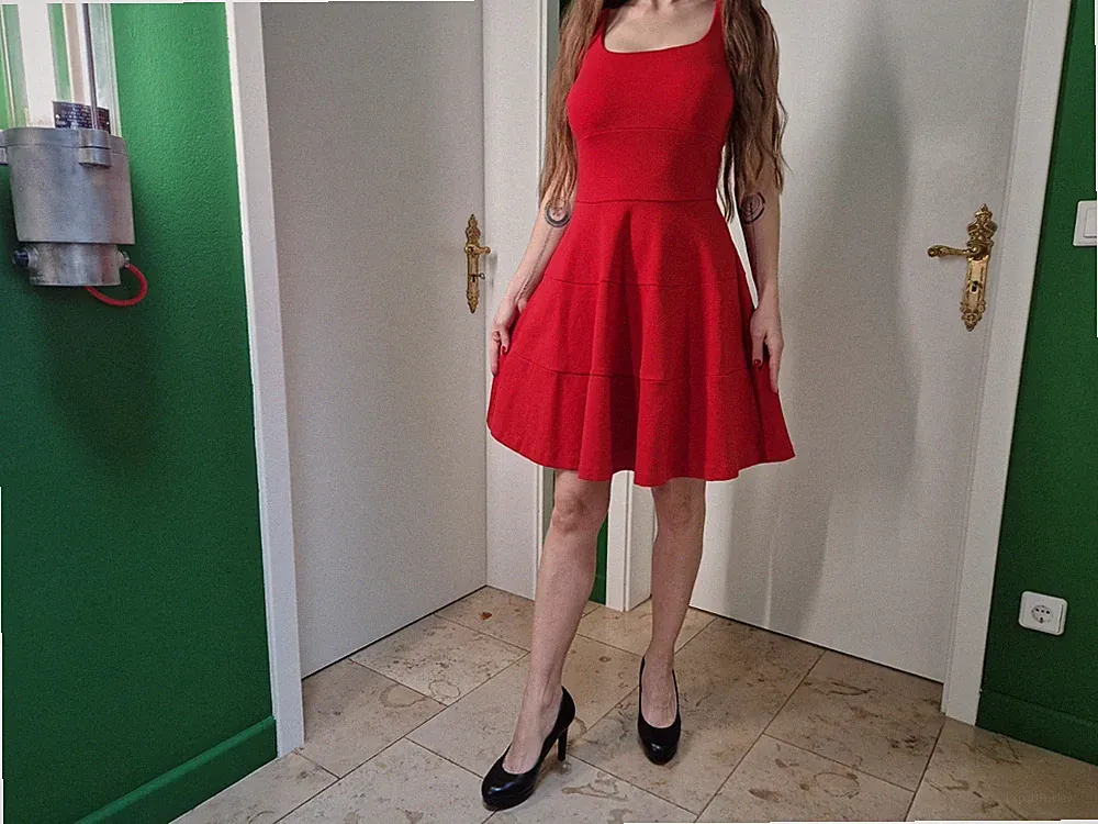 Banana Republic Ibiza Beach Club Damen Dress A-Linie Rot Abendkleid XS S M Gr 0
