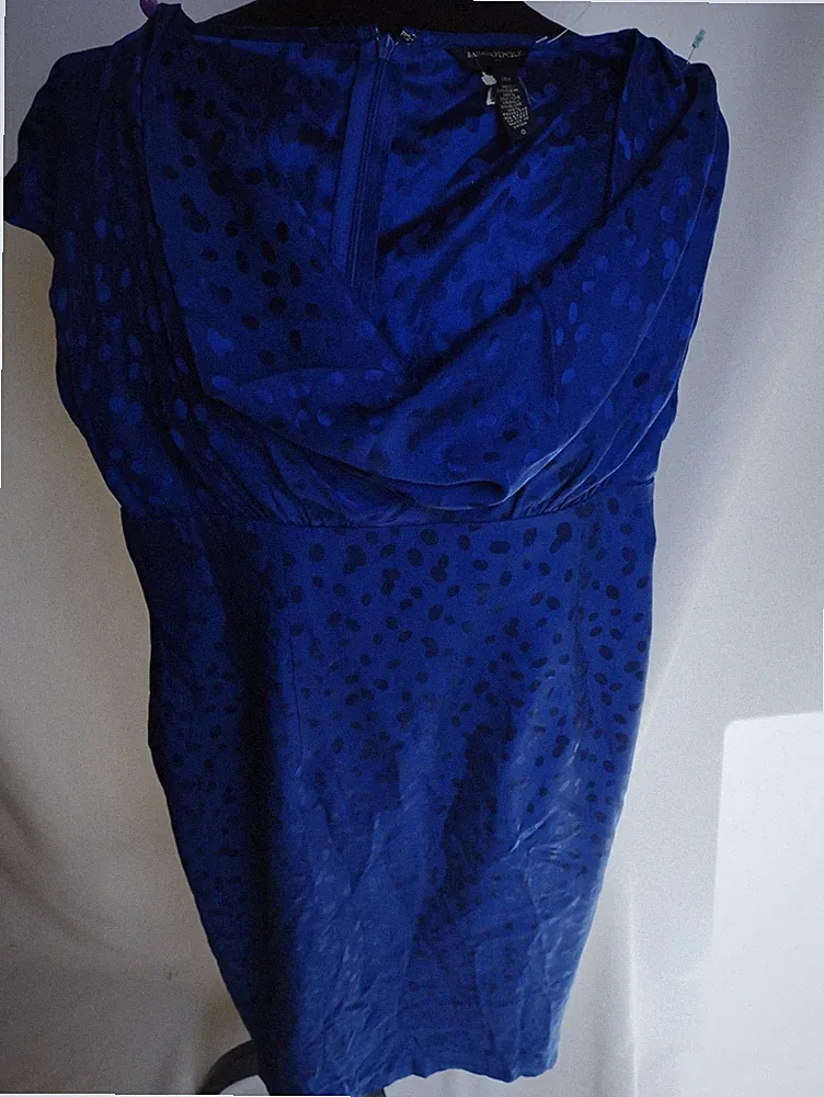 Banana Republic Seiden Kleid Konigsblau Gr Xxs