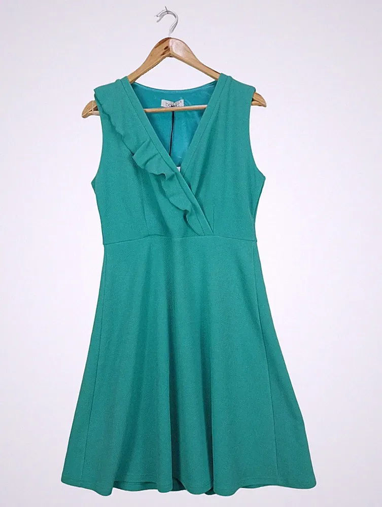 BATIDA A-Linien Kleid Damen Kleid Gr. DE 40 türkis Casual-Look