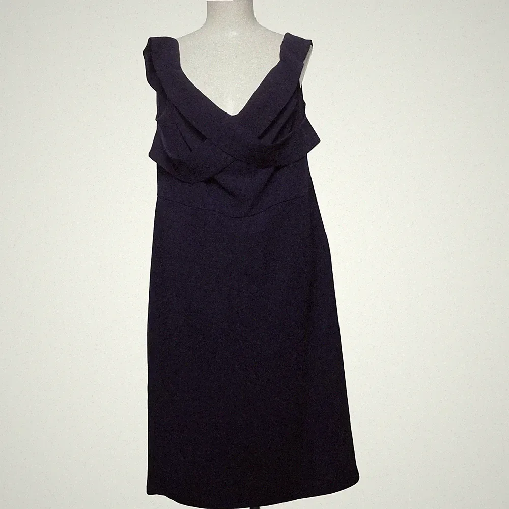 Belle Poque, Kleid, Größe: 2XL, model: etuikleid, schulterfrei, wickeloptik #efp