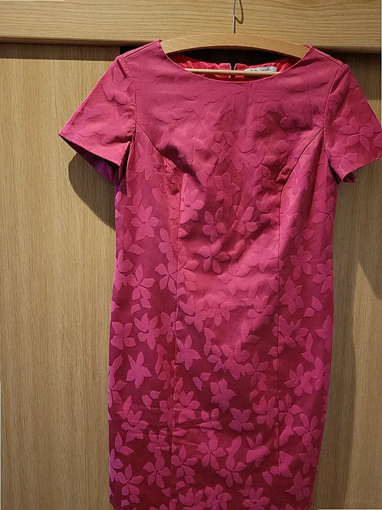 Betty Barclay 40 Business Etuikleid, Rosa, Kurze Ärmel, Pflegeleicht, Elegant