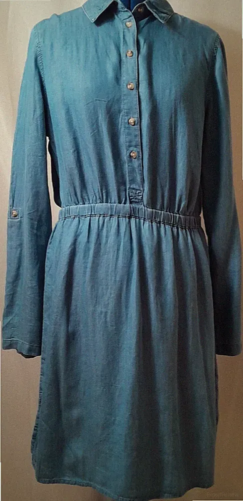 Blue Motion, langärmliges Kleid in Jeansoptik, Gr. 38