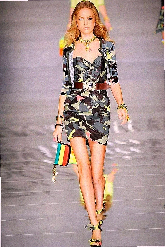 Camouflage Cocktailkleid