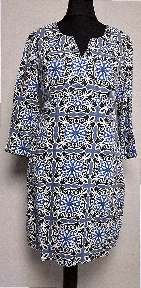 Boden 100% Leinen Etuikleid Gr. 36 Kittel Blusen Kleid 9568