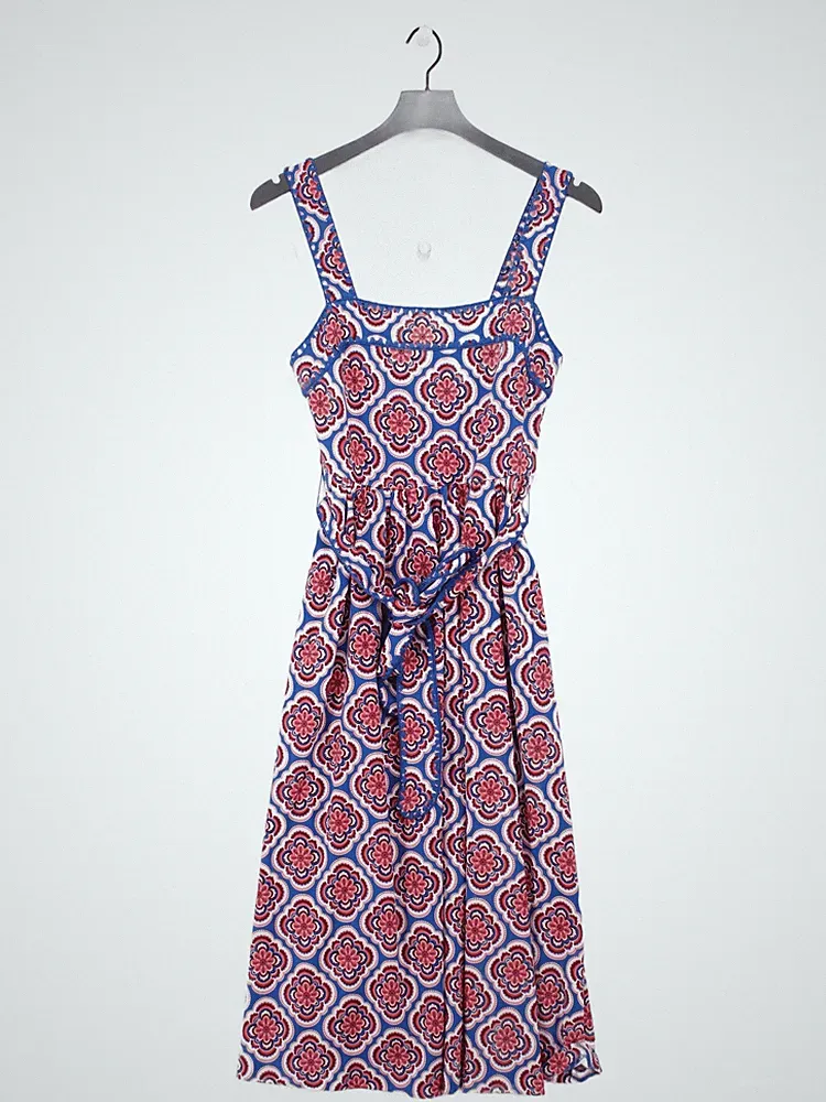 Boden A-Linie Midikleid UK8 in Multi