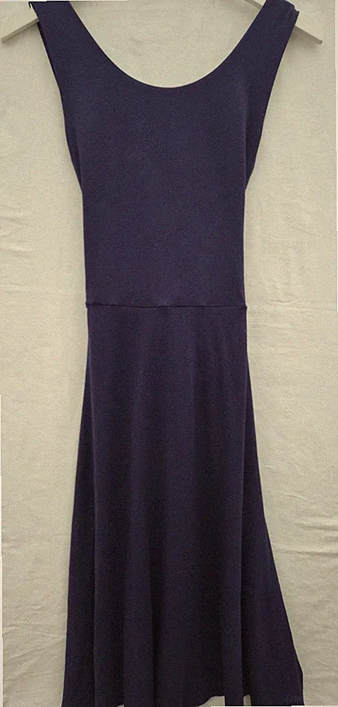 Boden ärmelloses Tages-Midikleid marineblau Jersey hinten zum Binden Damengröße 10R
