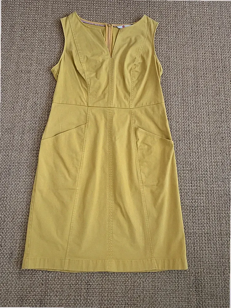 Boden Chino-Kleid/Etui-Kleid mit Taschen Gr. 34 Petit